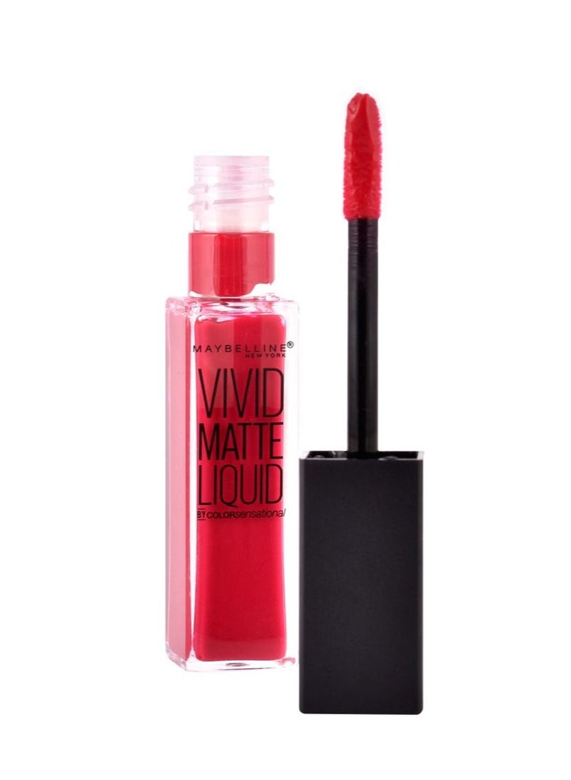 MAYBELLINE NEW YORK Color Sensational Vivid Matte Liquid Lipstick - 30 Fuschia Ecstasy - Image 1