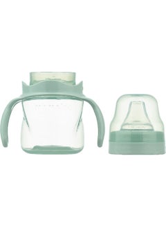 Mamajoo Spillproof Educational Cup with Handle Powder Green 160 ml & Anti-Colic Spout  - Image 3