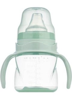 Mamajoo Spillproof Educational Cup with Handle Powder Green 160 ml & Anti-Colic Spout  - Image 1