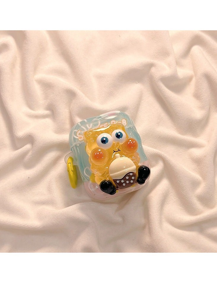 Cute cartoon headphone case compatible with AirPods 4th Generation 2024 model