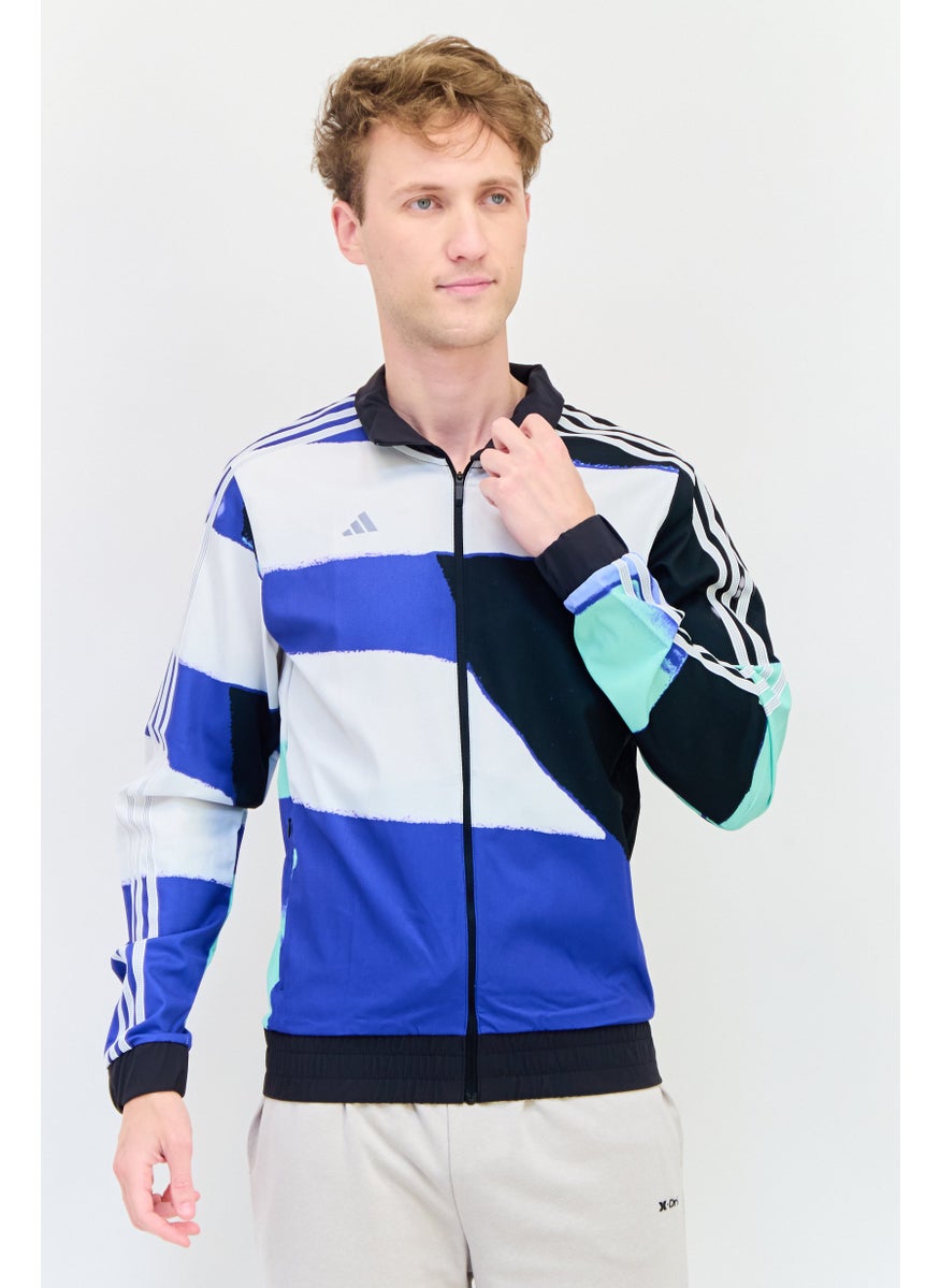 Adidas Men Sportswear Fit Long Sleeve Training Jacket, Multicolor  - Image 1