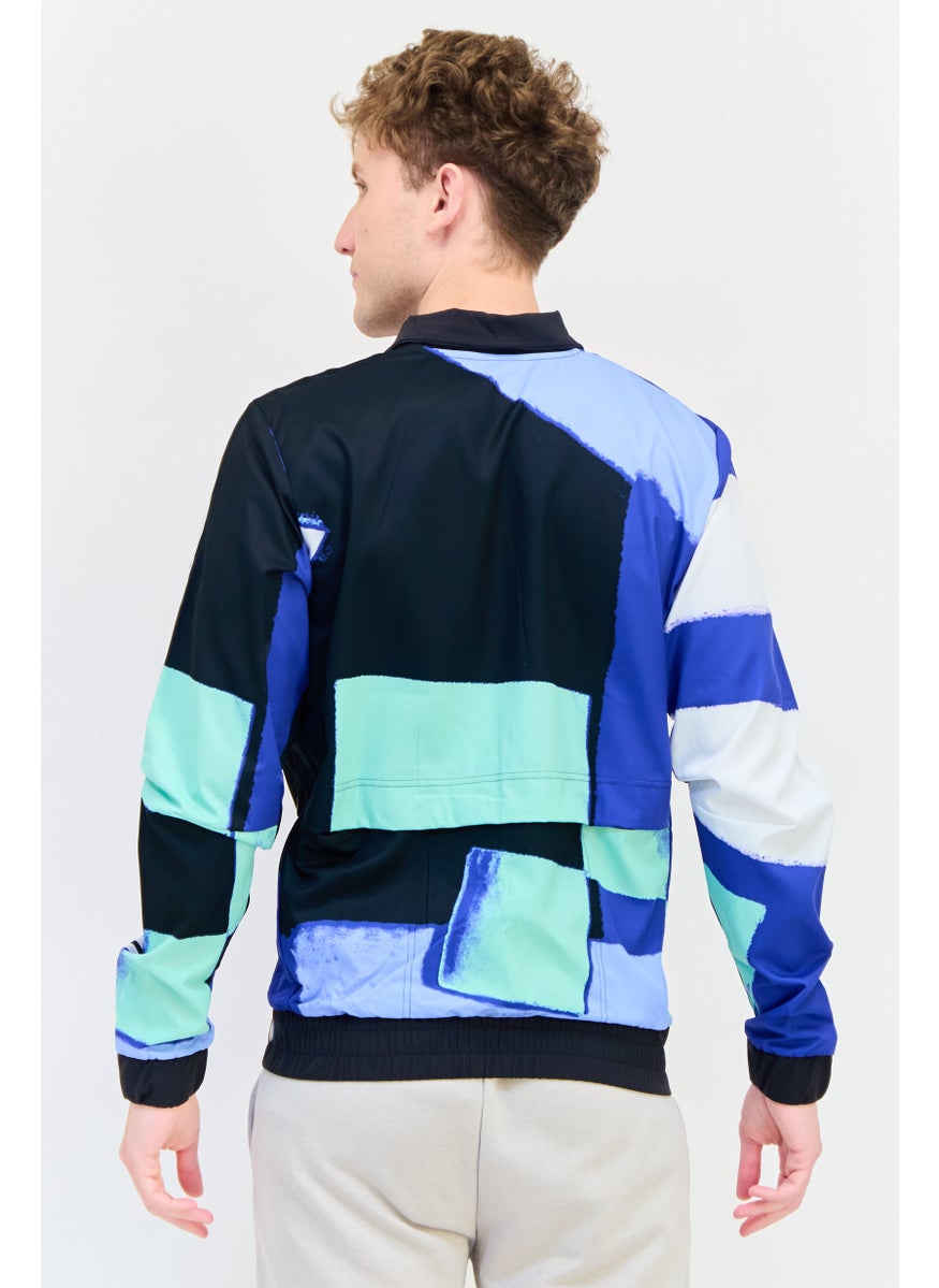 Adidas Men Sportswear Fit Long Sleeve Training Jacket, Multicolor  - Image 3