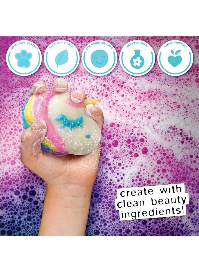 Just My Style رغوات سباركلينغ سوفت في المنزل أطقم STEM للأطفال من عمر 8 سنة وما فوق أنشطة كيمياء لصنع الصابون لحفلات عيد الميلاد والنوم - Image 5