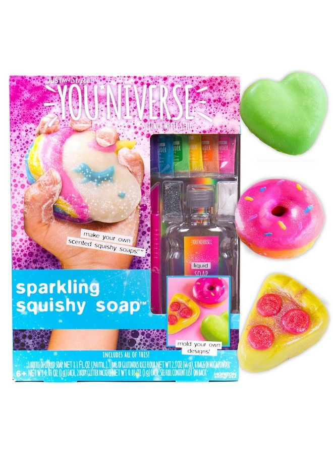 Just My Style رغوات سباركلينغ سوفت في المنزل أطقم STEM للأطفال من عمر 8 سنة وما فوق أنشطة كيمياء لصنع الصابون لحفلات عيد الميلاد والنوم - Image 2