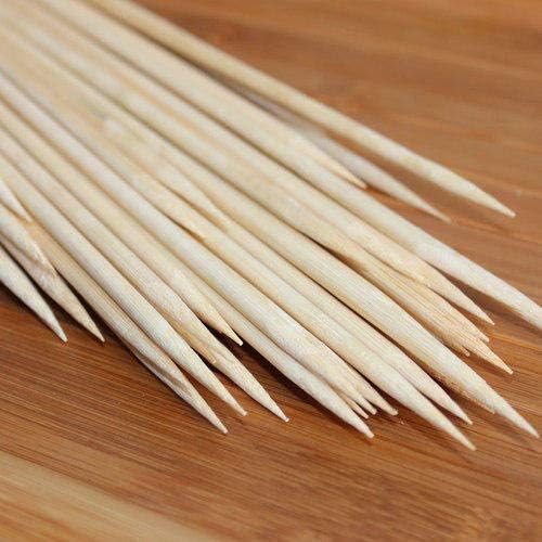 SANWALSA [Pack of 240 Sticks, 12 inch, 3mm] Barbeque Skewers Sticks | Bamboo BBQ Skewer Sticks | Perfect for Grilling, Roasting & Party Treats | Ideal for Parties & Camping - Image 2