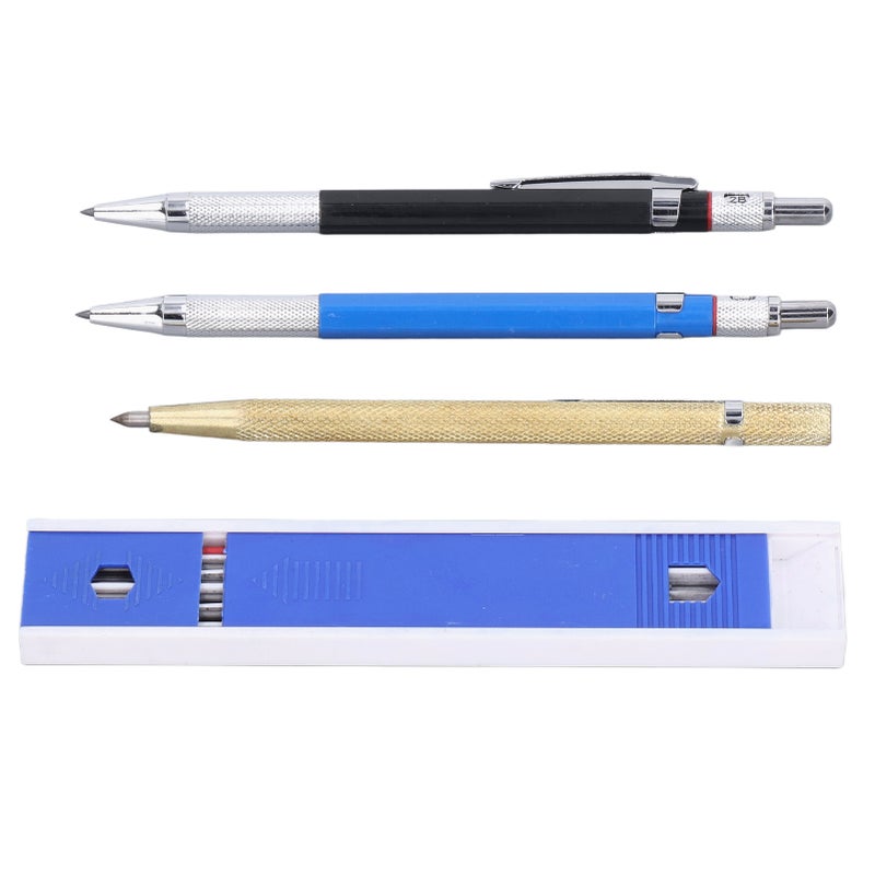 Carpenter Pencil Mechanical 2.0mm Marking Scriber Tool with Refills for Woodworking - Image 1
