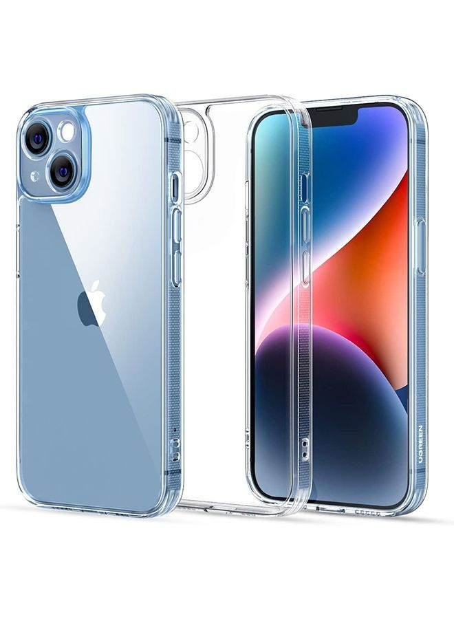iPhone 14 Case 6.1 inch Anti-Yellowing Military Back Hard Anti-Explosion Back Ultra Thin Case Anti-Drop Shockproof Protection Full Coverage Lens Clear Case Compatible with iPhone 14 Cover Clear - Image 1