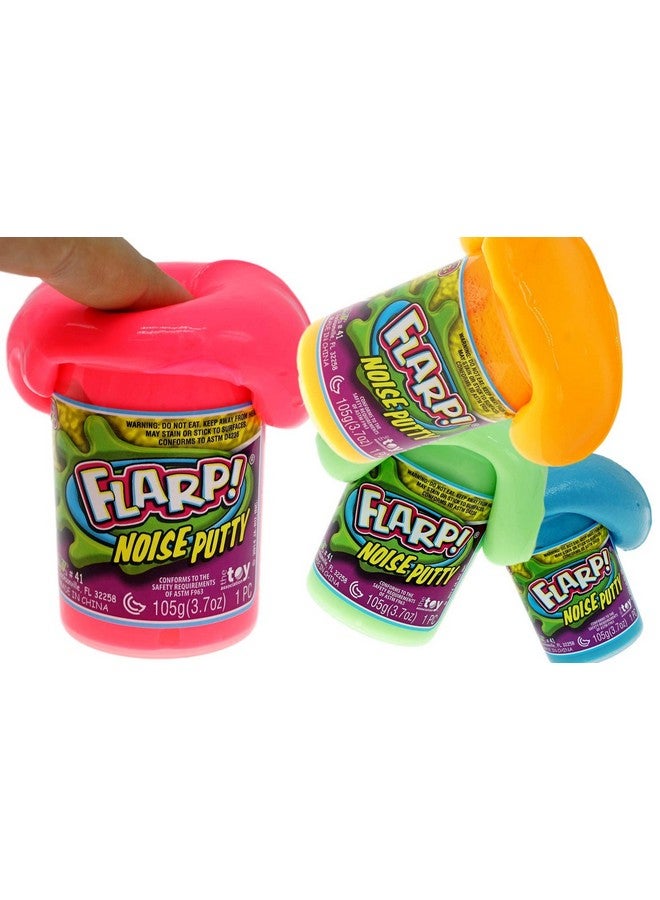 Ja-Ru Flarp Noise Putty Scented (4 Units Assorted) Squishy Sensory Toys For Easter, Adhd Autism Stress Toy, Great Party Favors Fidget For Kids And Adults Boys & Girls. Plus 1 Bouncy Ball 10041 4P - Image 3