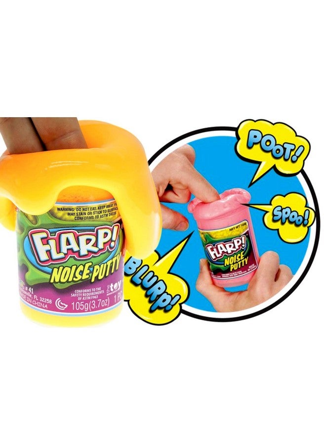 Ja-Ru Flarp Noise Putty Scented (4 Units Assorted) Squishy Sensory Toys For Easter, Adhd Autism Stress Toy, Great Party Favors Fidget For Kids And Adults Boys & Girls. Plus 1 Bouncy Ball 10041 4P - Image 2