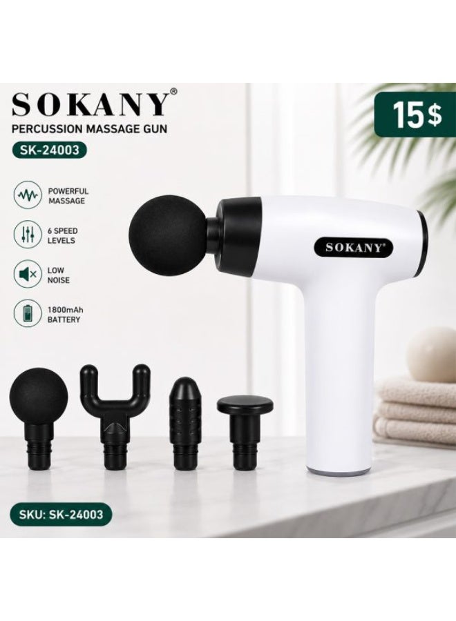 SOKANY SK-24003 4-in-1 Percussion Massage Gun - Image 4