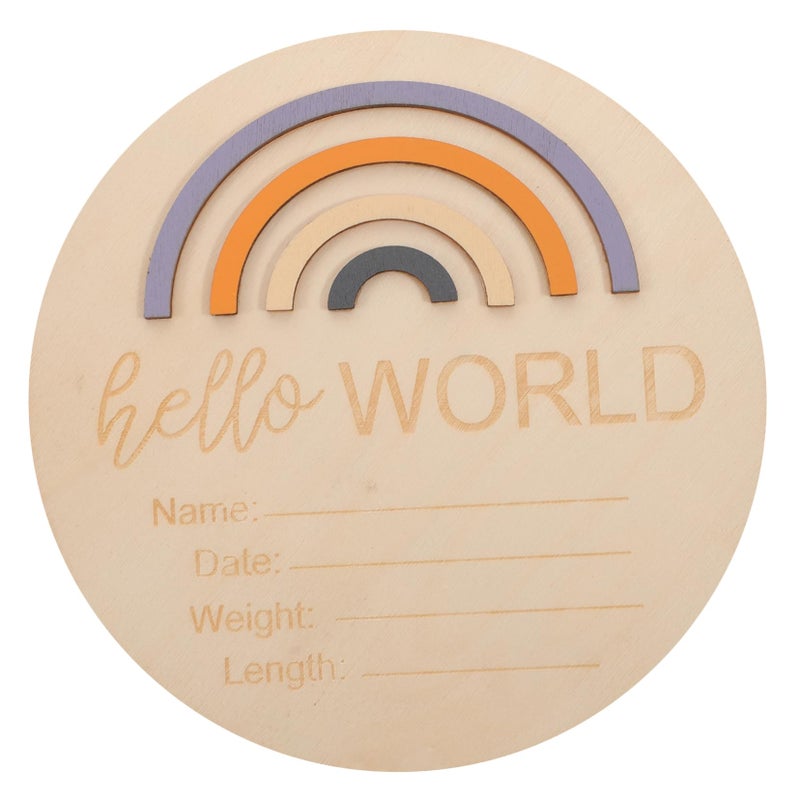 Colorful Wooden Baby Milestone Cards For Newborn Monthly Photo Prop And Nursery Decor - Image 2