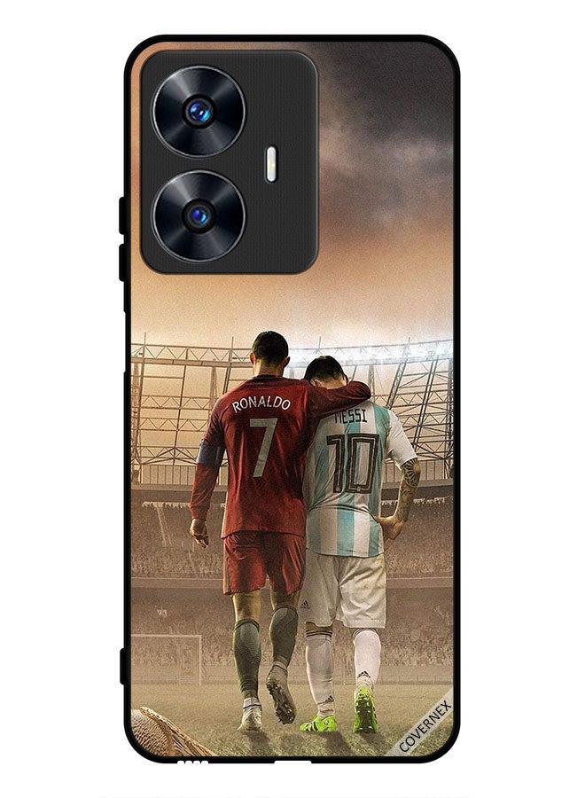Covernex Protective Case Cover For Realme C55 Messi & Ronaldo - Image 1