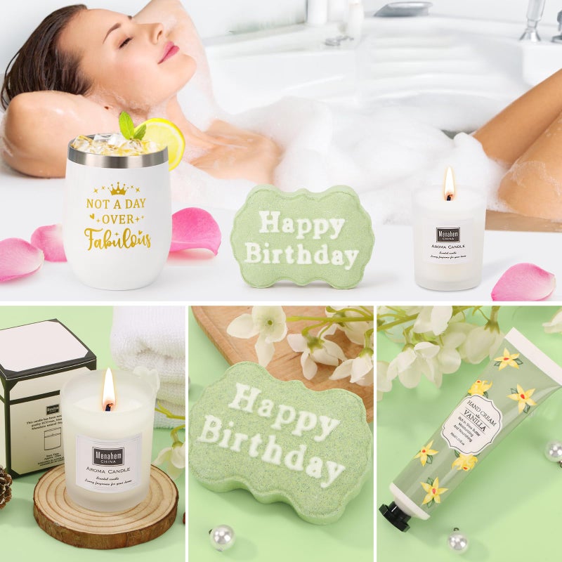 BaiCai Birthday Gifts for Women, Happy Birthday Gifts for Mom Sister Her Best Friend Girlfriend Wife Bday Gift Ideas, Unique Relaxing Spa Birthday Gift Baskets for Women Care Package w/Blanket - Image 5