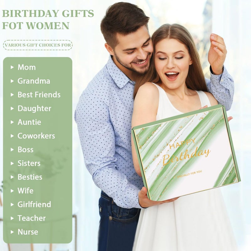 BaiCai Birthday Gifts for Women, Happy Birthday Gifts for Mom Sister Her Best Friend Girlfriend Wife Bday Gift Ideas, Unique Relaxing Spa Birthday Gift Baskets for Women Care Package w/Blanket - Image 4