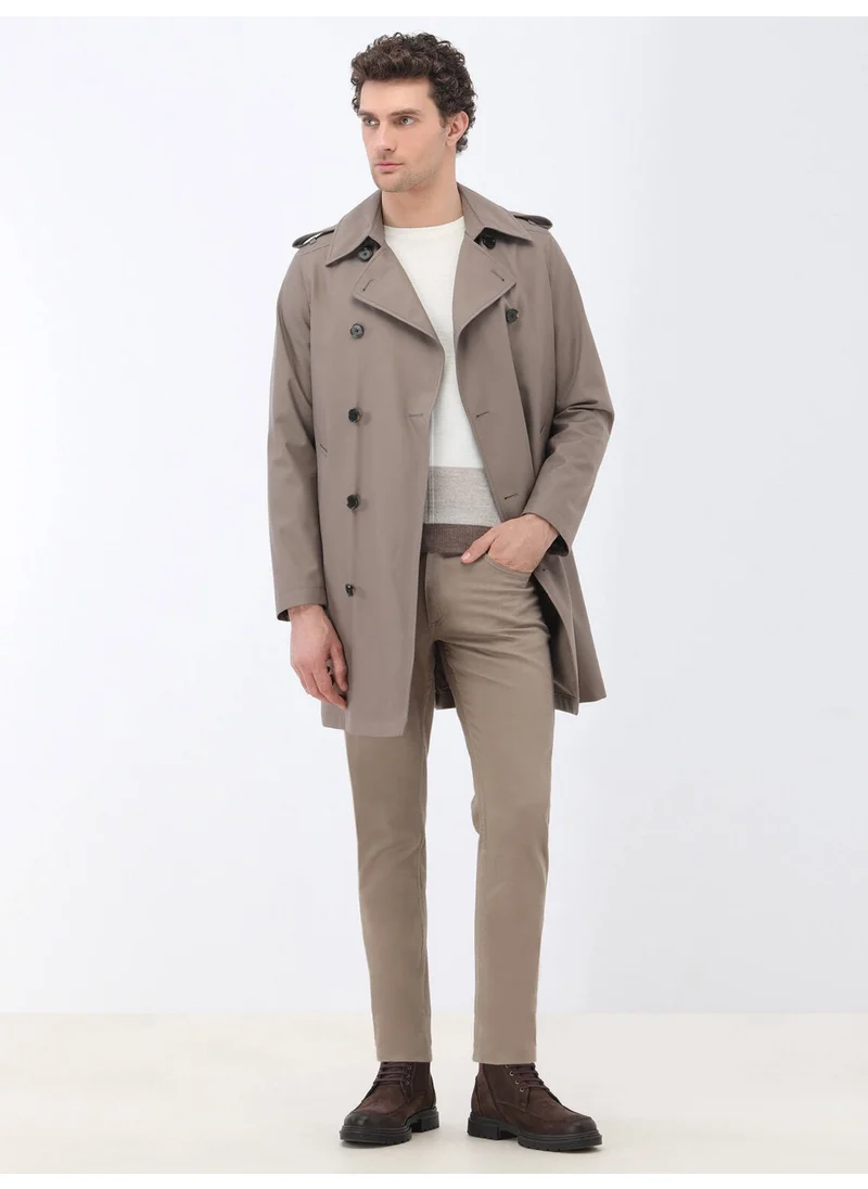 Kip Ecru Crew Neck Wool Blend Knitwear