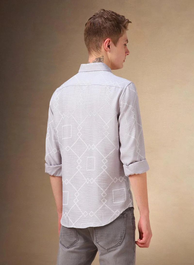 Dennis Lingo Grey Shirt For Men For Men