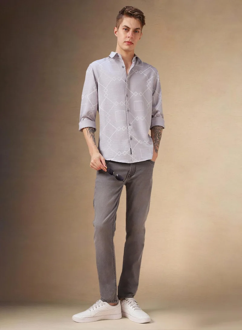 Dennis Lingo Grey Shirt For Men For Men