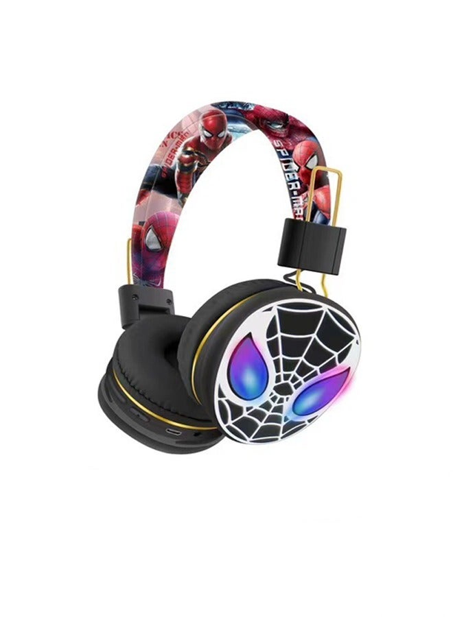 General Foldable Cute Spider-Man Cartoon Headset Wireless Music Bluetooth Headphones Enjoy smooth audio 