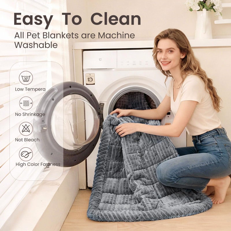 Disayu Couch Cover for Dogs Washable, Non-Slip Pet Couch Covers for Sofa, Fuzzy Dog Couch Cover Blanket for Furniture Protector (Dark Gray, 27.6" x 59"/70 x 150cm) - Image 5