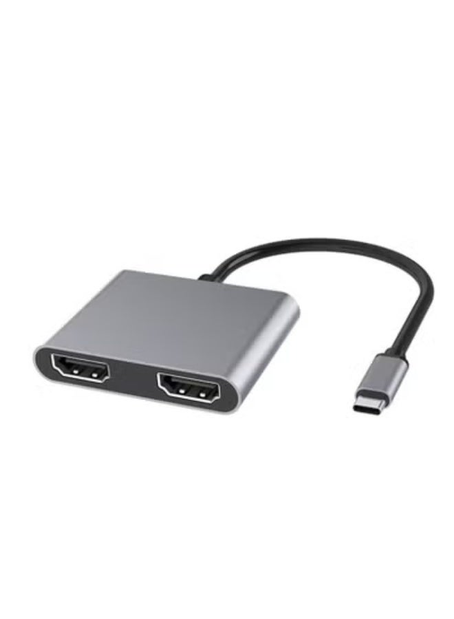 GULFLINK USB Type-C To 2 Port 4K 60Hz HDMI HDTV Adapter - Image 1