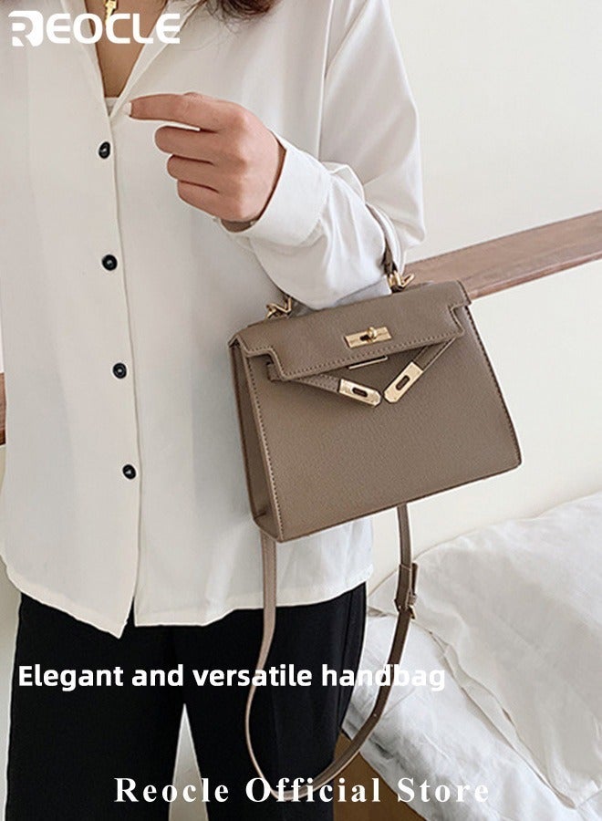 REOCLE Womens Handbags Crossbody Bags Top Handle Satchel with Detachable Strap Luxury Tote Work Bag PU Fashion Designer Handbags Purses - Image 2