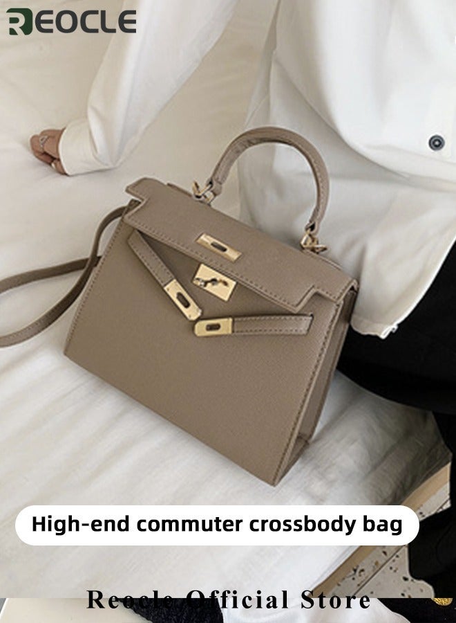 REOCLE Womens Handbags Crossbody Bags Top Handle Satchel with Detachable Strap Luxury Tote Work Bag PU Fashion Designer Handbags Purses - Image 3