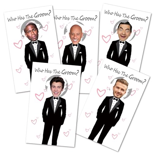 ukebobo Cute Bridal Shower Games - Scratch Off Bridal Shower Game.Funny Bachelorette Party Games - Who Has The Groom - 33 Sheets - Image 1