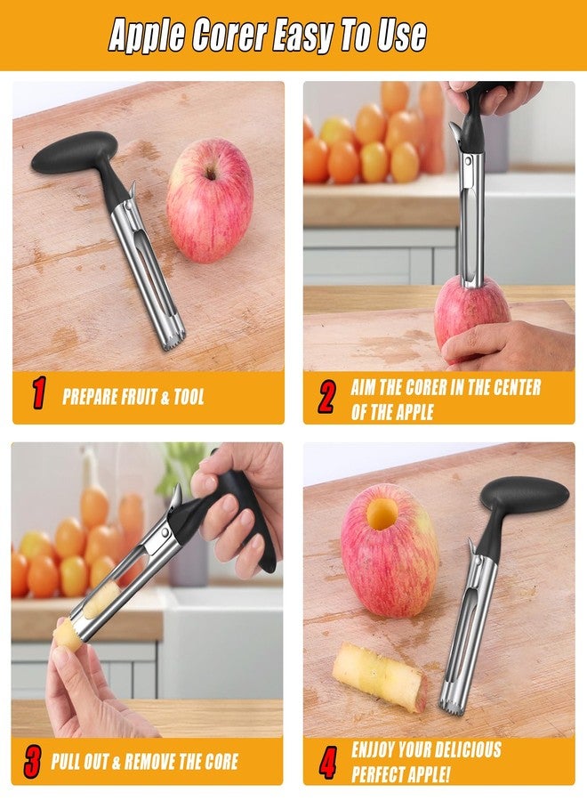 OERPHO Pineapple Corer and Slicer, Stainless Steel Apple Pineapple cutter and corer Set, with Pineapple Slicer, Apple Corer and Fruit Cutter, Pineapple Apple corer tool kitchen - Image 5