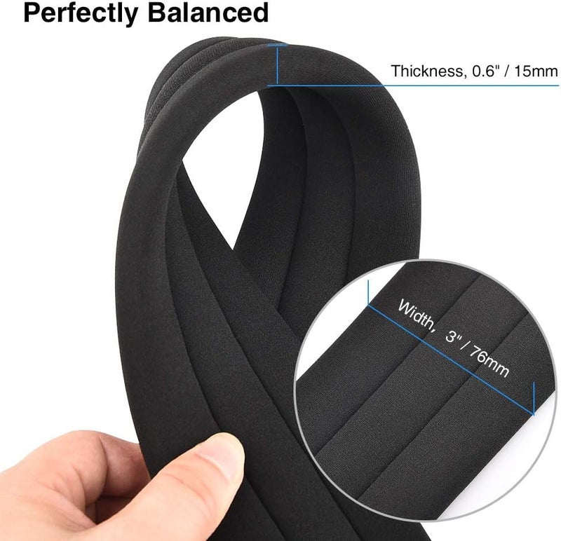 LEKATO Bass Guitar Strap - 3" Wide, Padded, Adjustable 50" to 61", Pick Holder & 2 Safety Strap Locks - Image 3