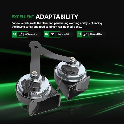 Riyhch Horn Assembly with Bracket for Ford F-150 2015-2022, for Ford Expedition 2018-2022, Note Electric Horn Level 2 Replace FL3Z-13832-C FL3Z-13832-B FL3Z-13832-A - Image 3