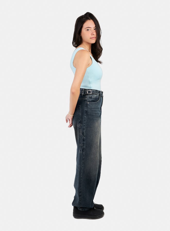 Bella vue SQUARE NECK TANK TOP - BABY BLUE - Image 2