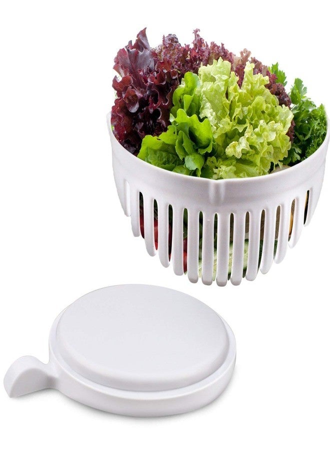 Kalitus Multipurpose Salad Cutter Strainer/Vegetable, Fruits Cutting Bowl, Medium(Multicolour) - Image 4