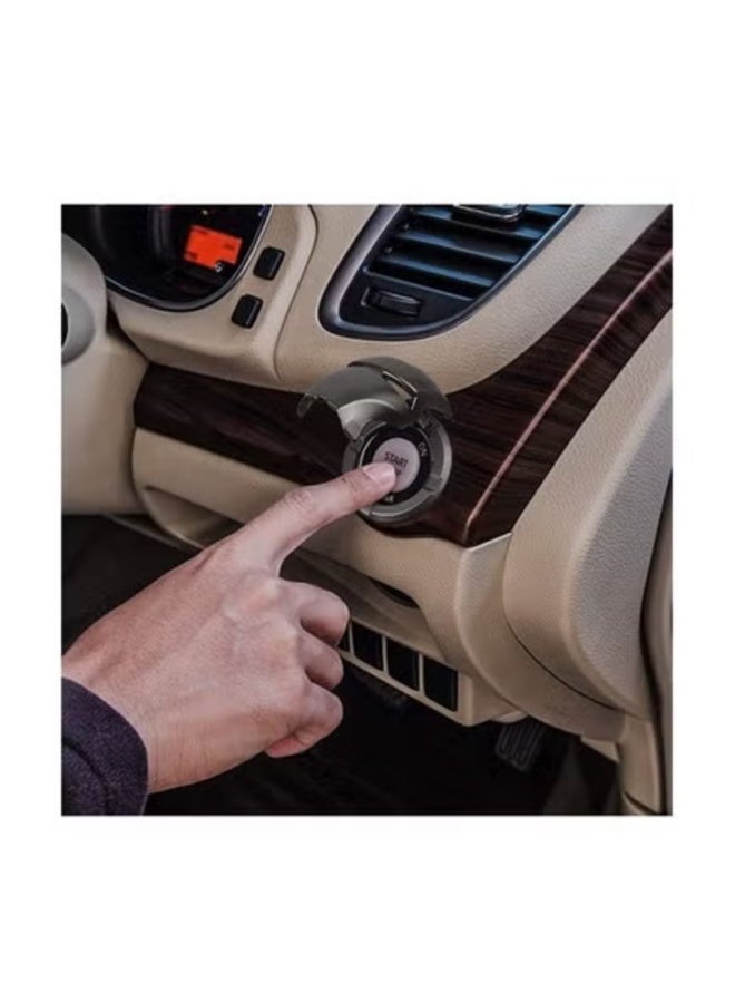 Generic Car Start Stop Push Button Cover，Ignition Protective Cover Universal Button Anti Scratch Decorative Stickers， for Interior Car Decorations， Interior Modification Accessories To (Black)  - Image 5