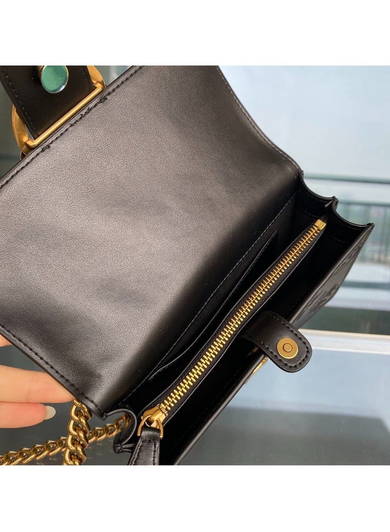 PINKO حقيبة كتف متقاطعة بسلسلة من بينكو 21*12*6 سم - Image 5