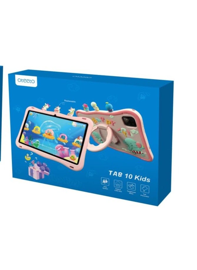 Oteeto - Oteeto Tab 10 Kids 10.1 Inch Display Tablet With 6GB RAM 128 GB ROM and 8000 mAh Battery (Gray+pink) - Image 1