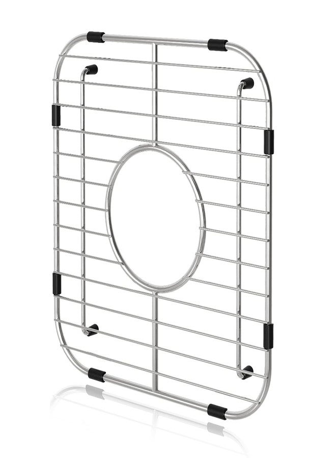 Orgneas Sink Protectors for Kitchen Sink, Single Bowl Sink Bottom Grid 12.5"x10.5"x1.25", 304 Premium Stainless Steel Grid Insert Sink Grate Drying Rack Centered Drain, 1 Pack - Image 1