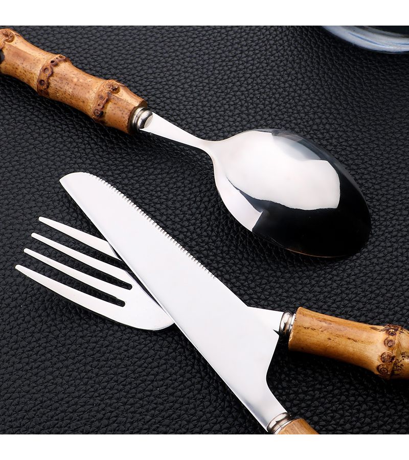 24 Pieces Silvery Western Tableware Set for Creative Cake Dessert - Image 4