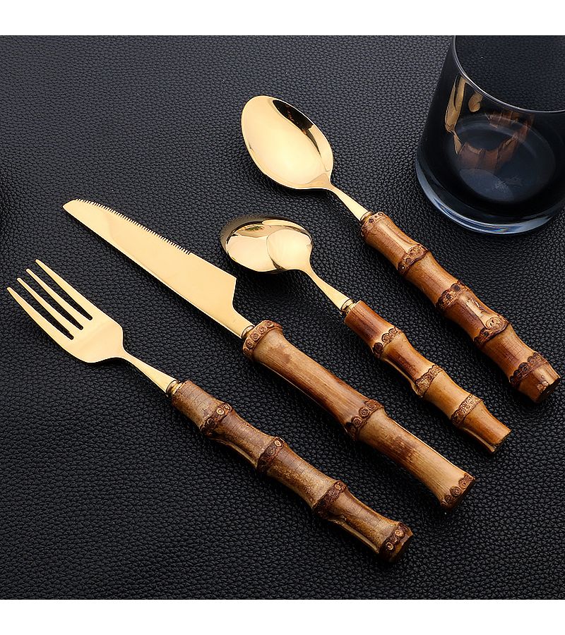 24 Pieces Silvery Western Tableware Set for Creative Cake Dessert - Image 5