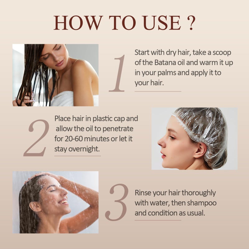 SHVYOG Batana Oil for Hair Growth, 100% Raw Organic Batana Oil for Hair Loss, for Dry, Damaged Hair, Eliminates Split Ends, Enhances Thickness & Increases Shine - 4.23 Oz - Image 5