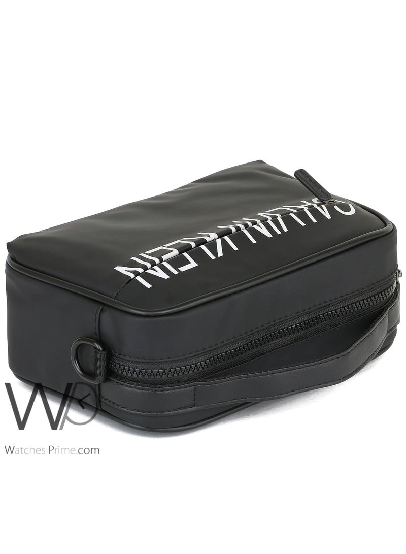 Black Calvin Klein Shoulder Crossbody Men Waterproof Hand Bag Ck