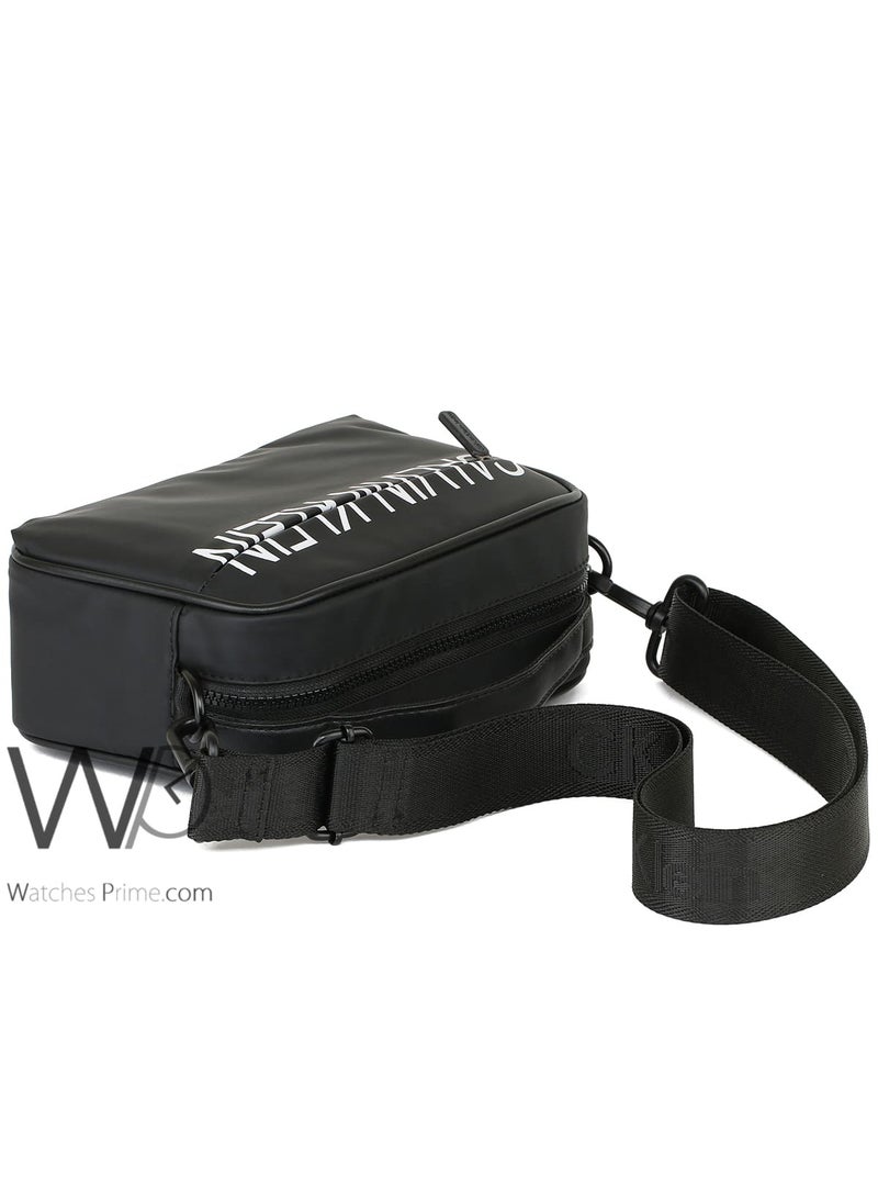 Black Calvin Klein Shoulder Crossbody Men Waterproof Hand Bag Ck