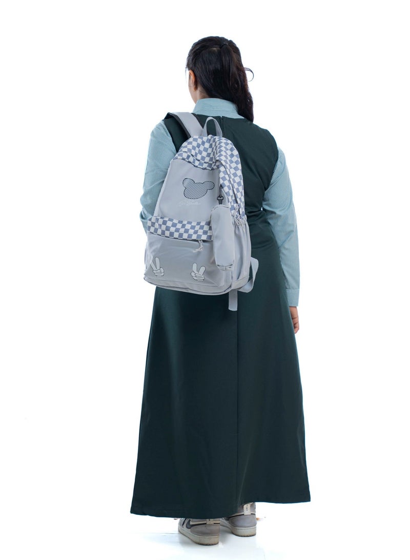 مريول لارا مريول زيتي مدرسي متوسط بناتي – زي مدرسي رسمي للمرحلة المتوسطة (قطعة واحدة) - Image 3