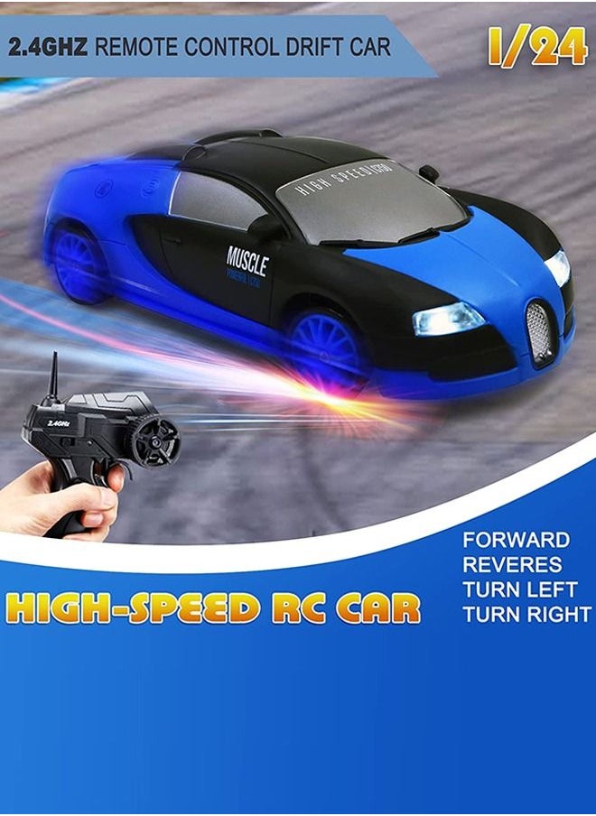 BAYBEE Baybee Rechargeable Remote Control Car for Kids, Stunt RC Cars with 2.4G Remote Control & Charger | Electric Battery Drift Kids Car | Remote Control Car for Kids 3+ Years Boys Girls (1:24 RC Car Assorted Colour)  - Image 2