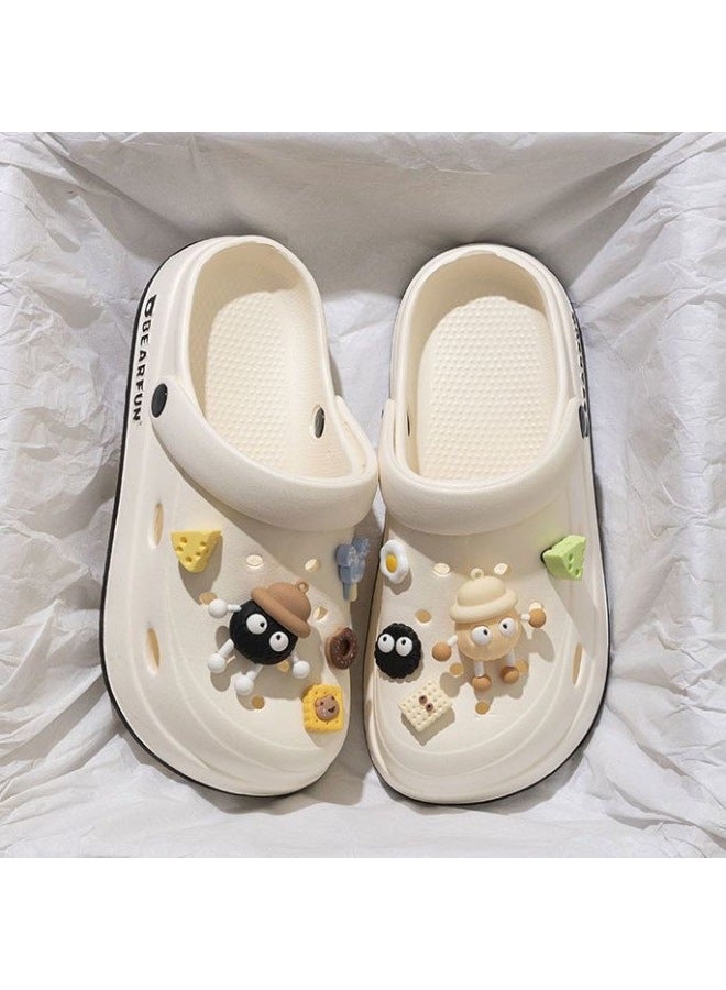 ZENIKO Holey Sandals Women Summer Outdoor Wear New Style Thick Sole Eva Sandals Anti-slip Anti-odor Beach Flip Flops Women's - Image 1