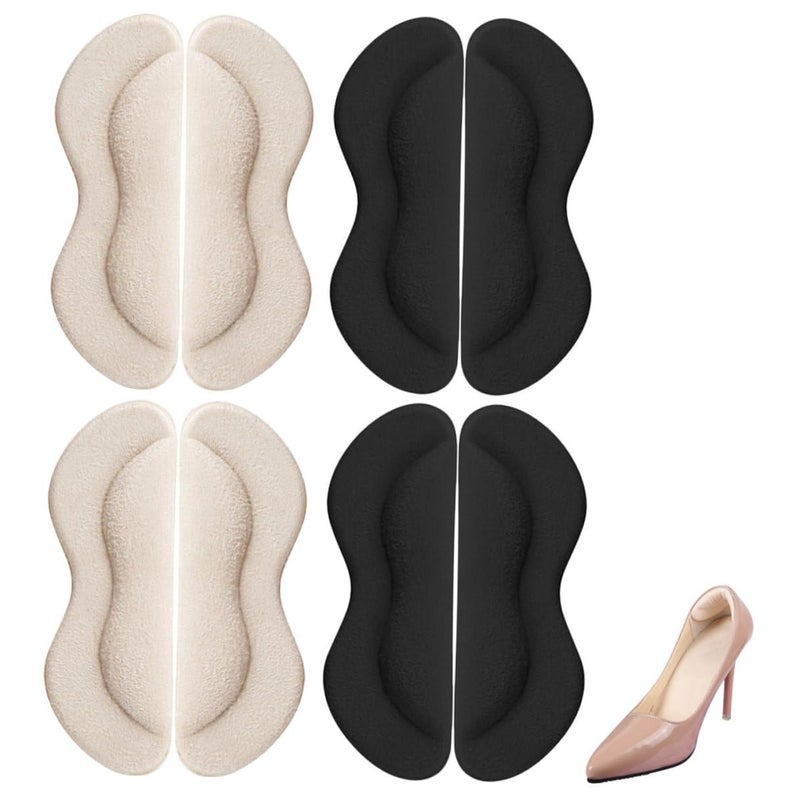 Self Adhesive Heel Pads 4 Pairs Wear Resistant Cushions Prevent Blisters Comfortable Grips - Image 2