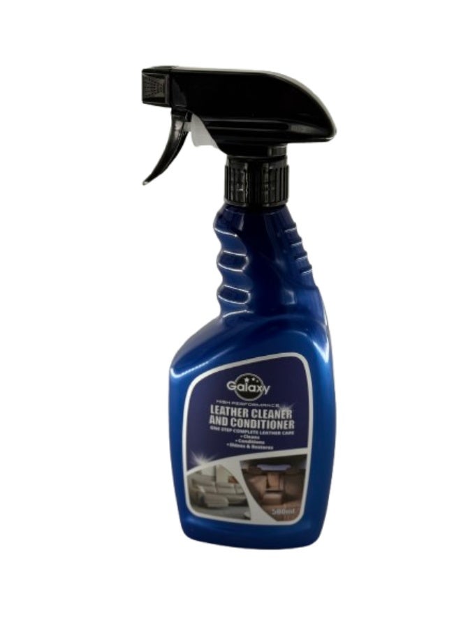Galaxy Leather Cleaner & Conditioner Spray – Original Leather Scent – Cleans, Conditions & Restores Shine – Premium Car Seat & Interior Leather Care – 500ml One-Step Formula - Image 4