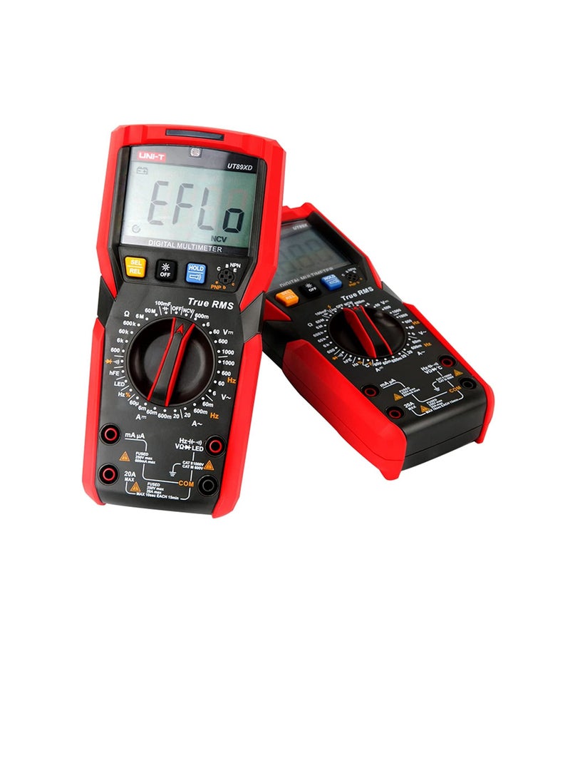UNI-T All in One True RMS Digital Multimeter 20A High Current Digital Multimeter NCV/capacitor/triode/LED test/temperature and Live wire test | UT89X  - Image 2