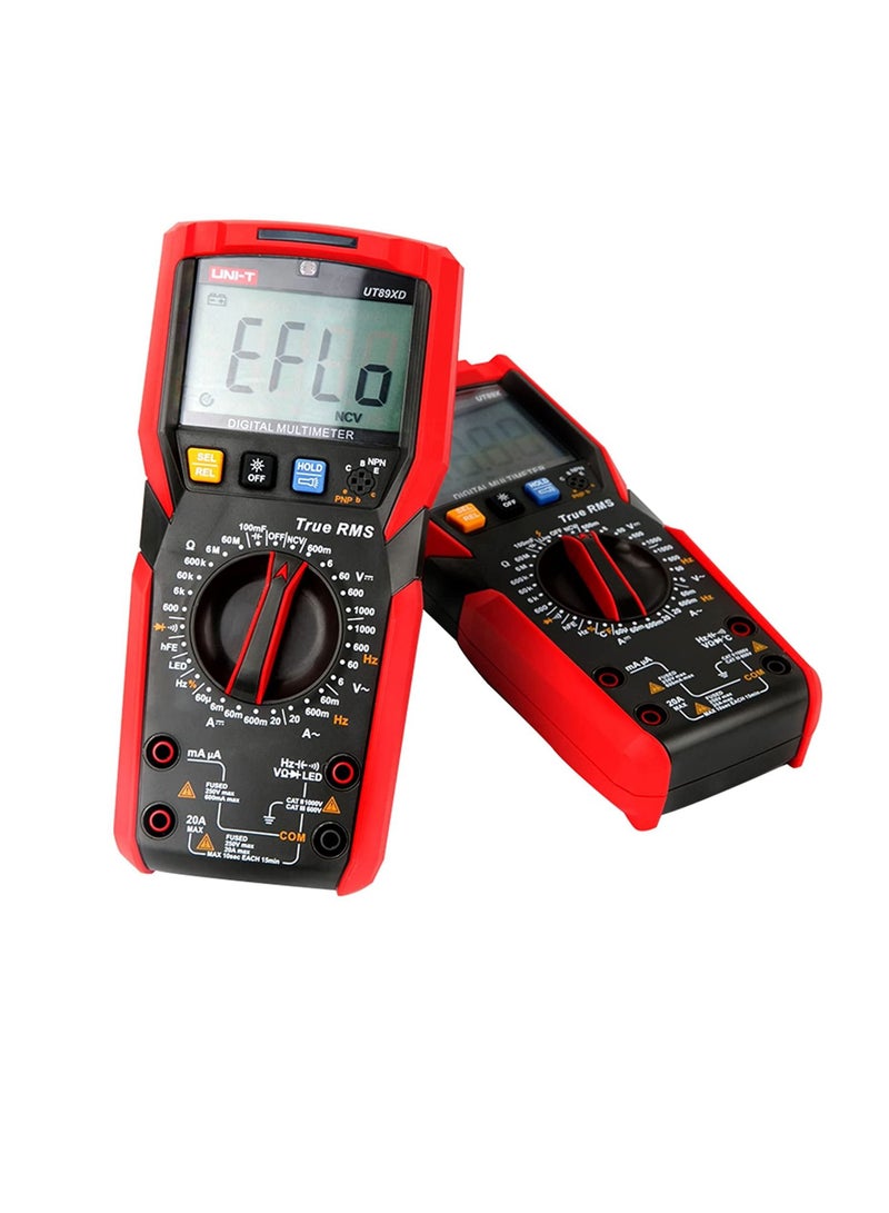 UNI-T All in One True RMS Digital Multimeter 20A High Current Digital Multimeter NCV/capacitor/triode/LED test/temperature and Live wire test | UT89X  - Image 3