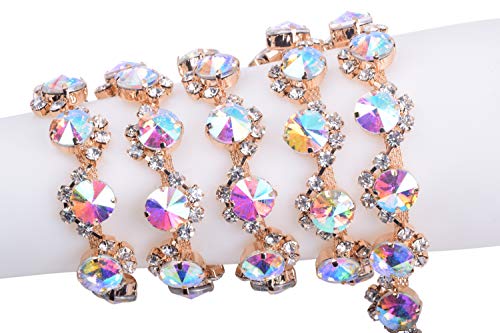 KAOYOO 1 Yard Crystal Rhinestone Chain Trim for Sewing CraftsDIYDecoration - Image 1