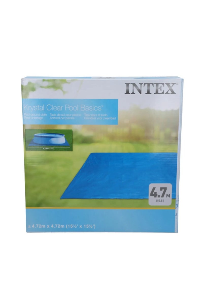 INTEX Pool Ground Cloth Blue 4.72 x 4.72m – Protective Pool Floor Mat - Image 2